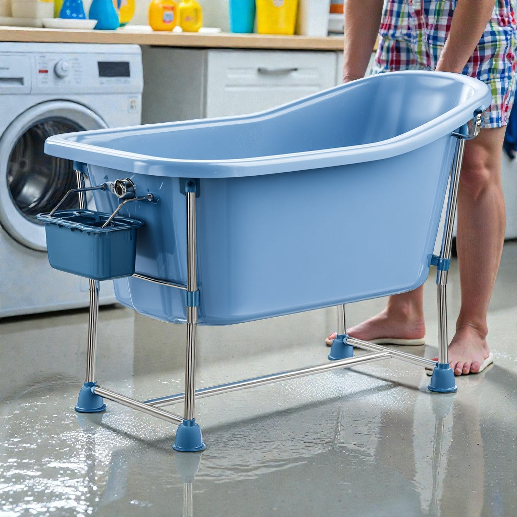 Elevated Dog Bathing Station with Stand